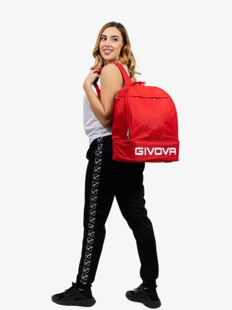 GIVOVA SPORT Hátizsák cipőtároló rekesszel - Piros