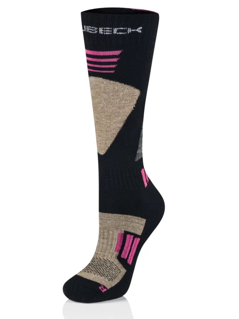 SKI FORCE Női sízokni - Fekete / Pink