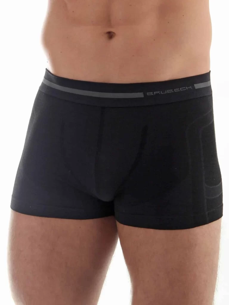 COMFORT WOOL Férfi merinó gyapjú boxer - Fekete