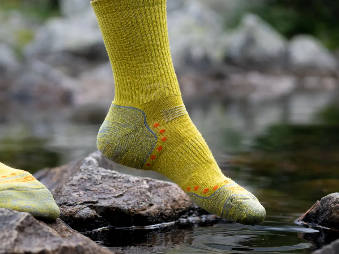 CLIMA COMFORT Merinó gyapjú +polycolon hosszú túrazokni – Barna 4