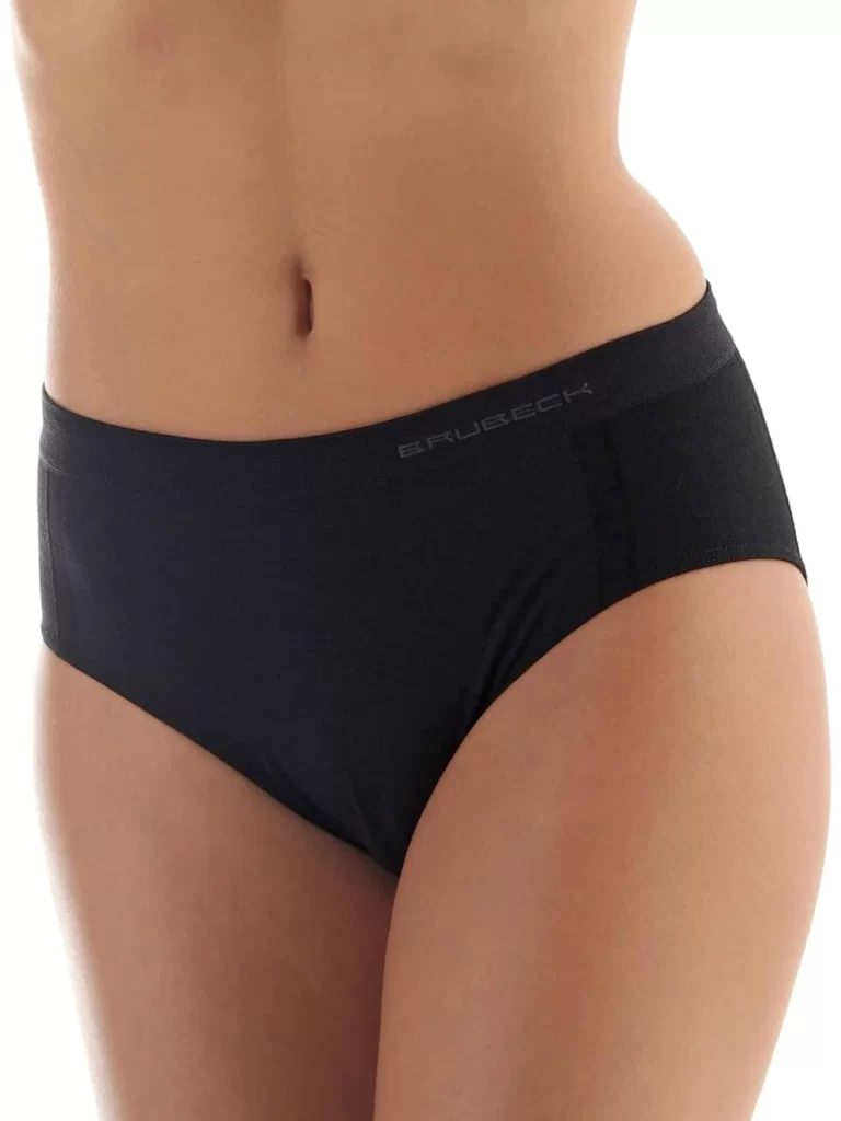 COMFORT WOOL Női merinó gyapjú maxi bugyi - Fekete