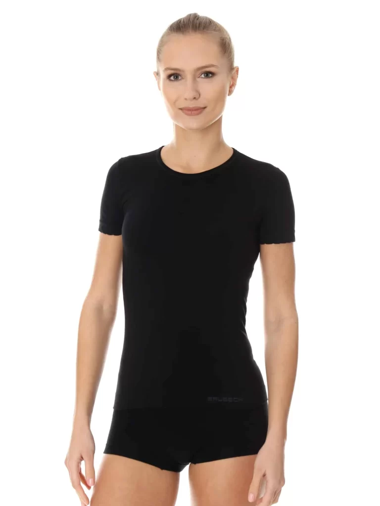 COMFORT COTTON Női rövid ujjú póló - Fekete