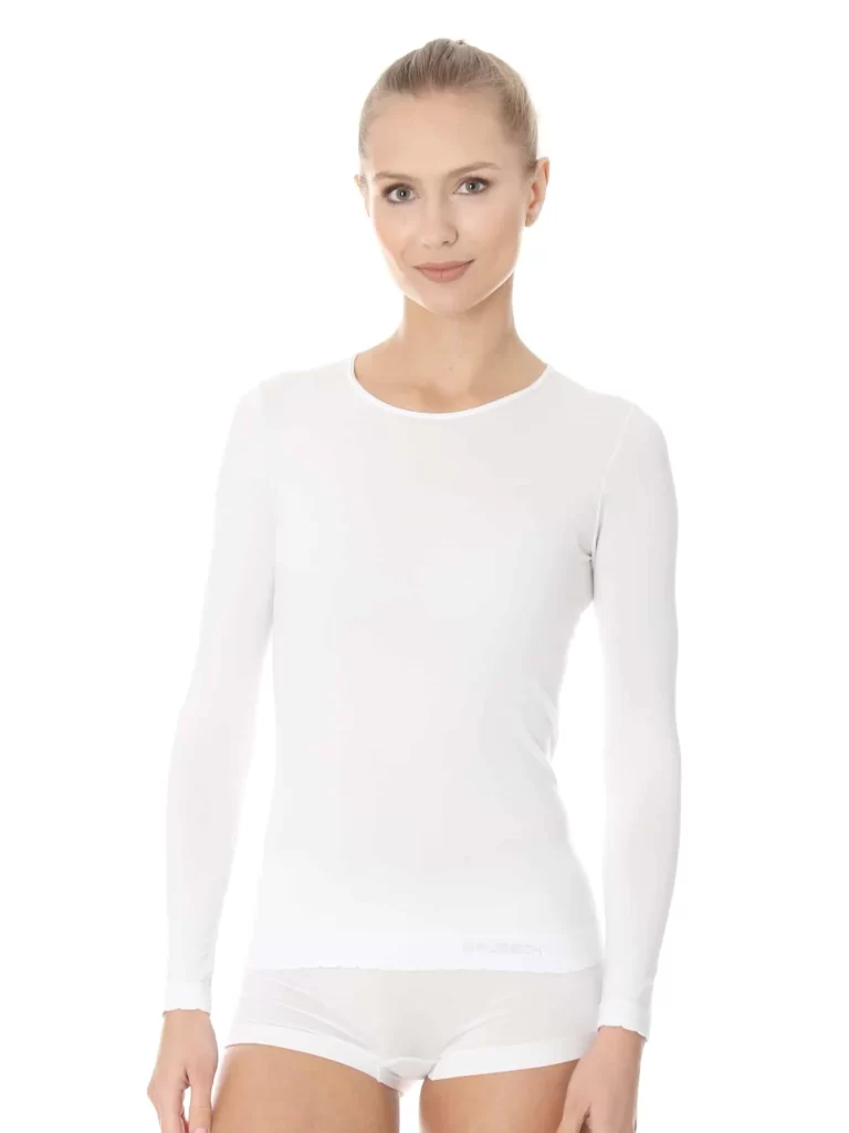 COMFORT COTTON Női hosszú ujjú póló - Fehér