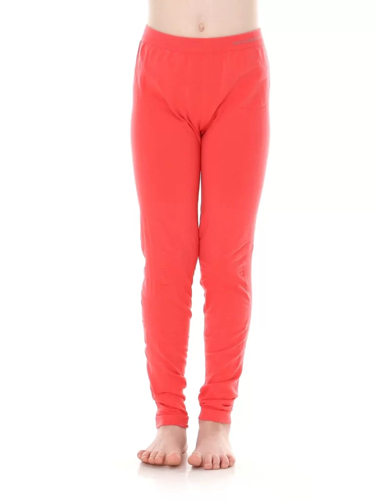 COMFORT COTTON Gyermek uniszex leggings - Koralpiros