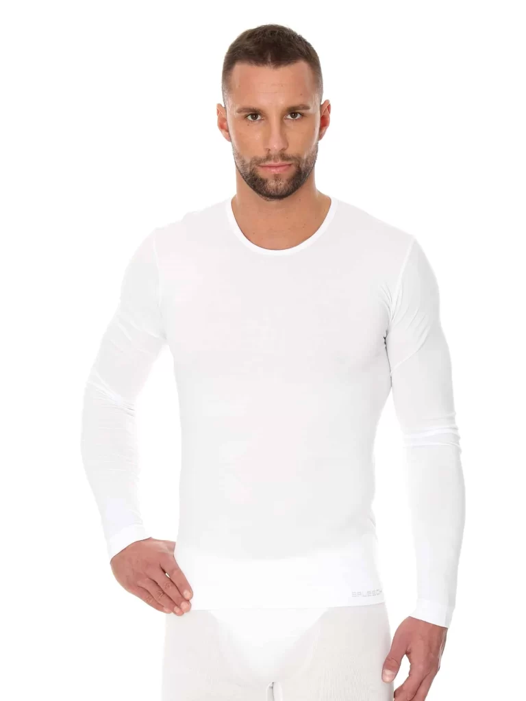COMFORT COTTON Férfi hosszú ujjú póló - Fehér