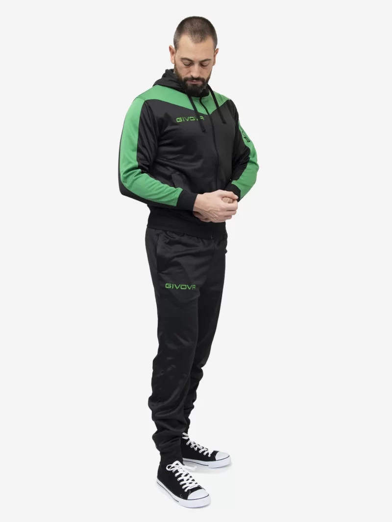 TUTA ROMA POLARFLEECE Uniszex melegítő szett - Fekete / Zöld - Image 2