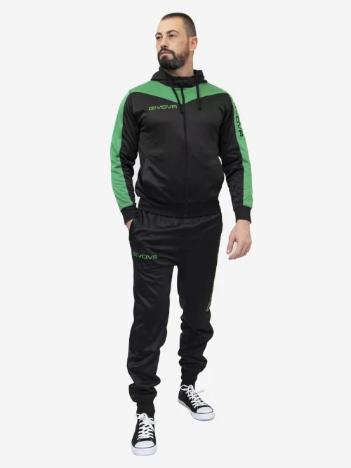TUTA ROMA POLARFLEECE Uniszex melegítő szett - Fekete / Zöld