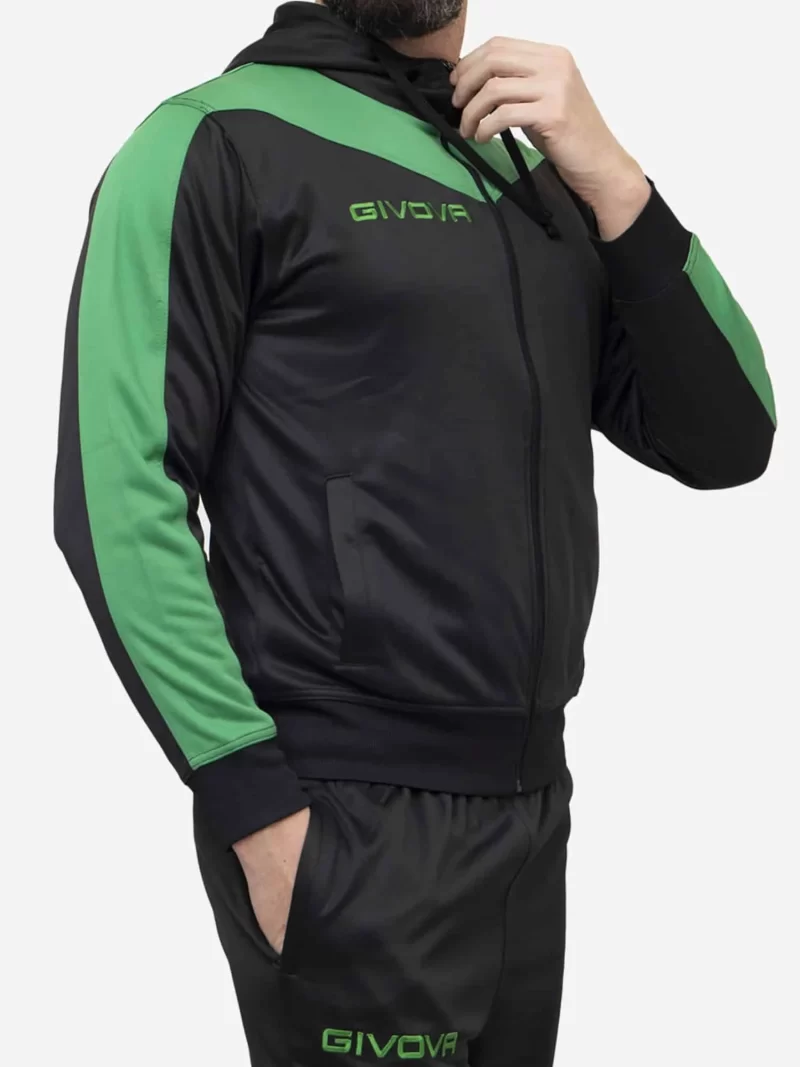 TUTA ROMA POLARFLEECE Uniszex melegítő szett - Fekete / Zöld - Image 3