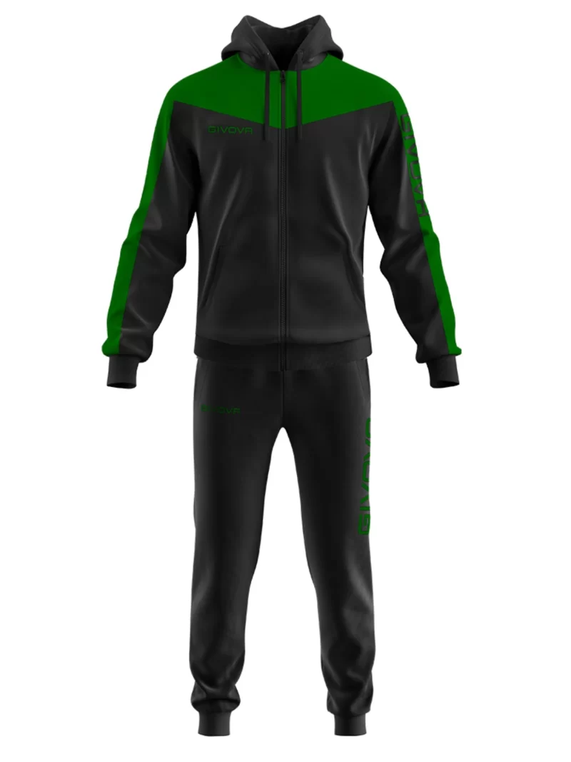 TUTA ROMA POLARFLEECE Uniszex melegítő szett - Fekete / Zöld - Image 4