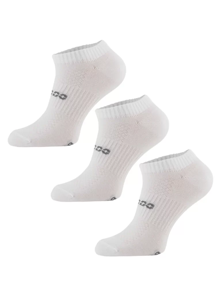 RUN PERFORMANCE Cotton rövid bokazokni 3-as csomag - Fehér