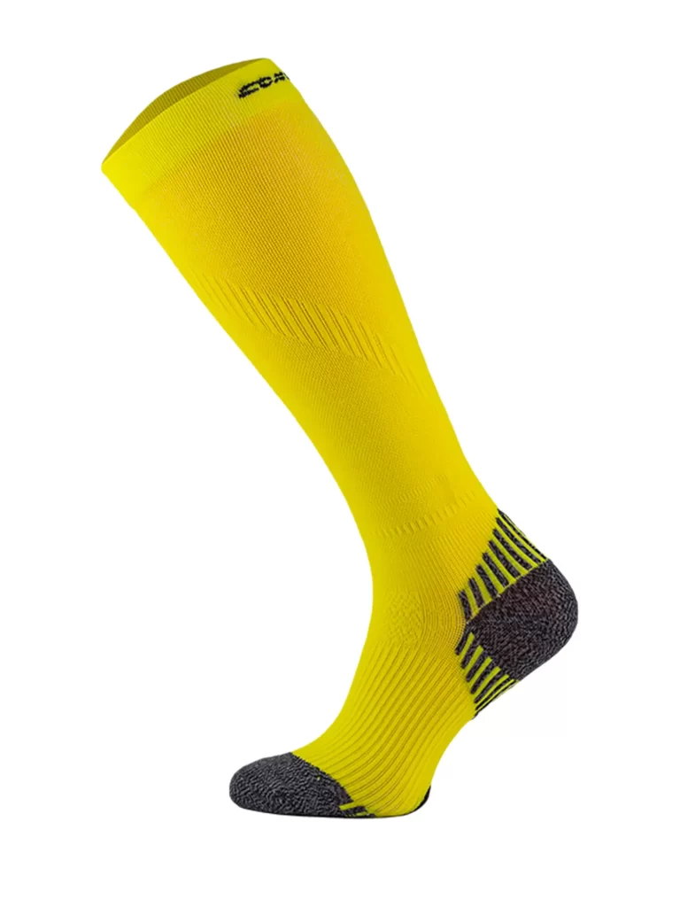 RUN COMPRESSION Kompressziós hosszú szárú futózokni - Sárga