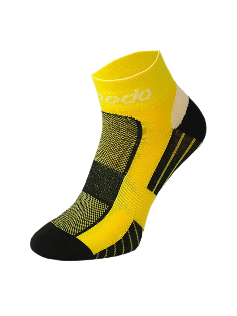 CYCLING PERFORMANCE Drytex ezüstionos kerékpáros zokni - Sárga