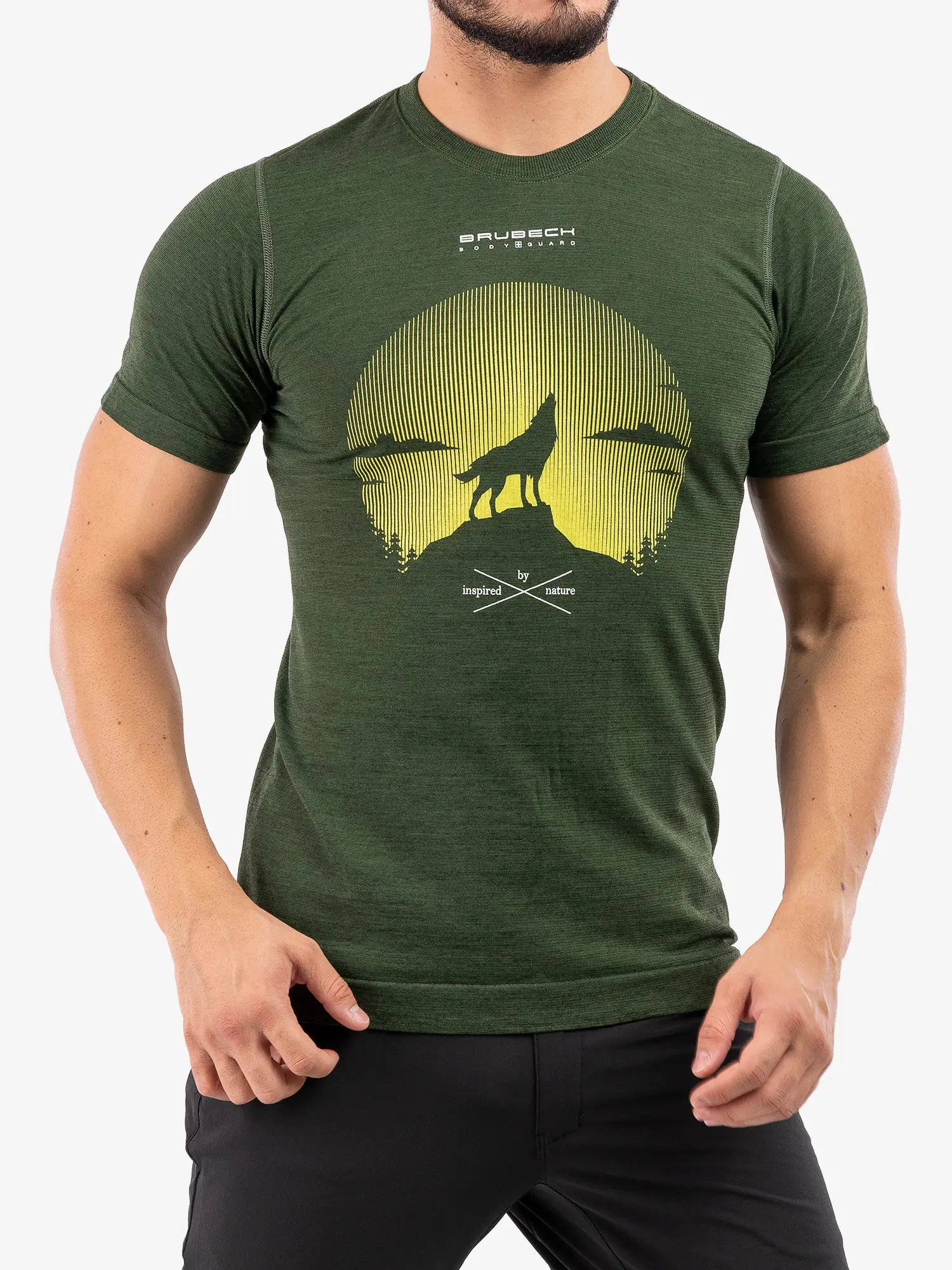 OUTDOOR WOOL PRO Férfi rövid ujjú merinó túrapóló – Zöld 7 OUTDOOR WOOL PRO Férfi rövid ujjú merinó túrapóló - Zöld - Image 4