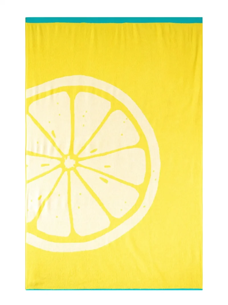 BEACH FRUIT Strandtörölköző (100cm×160cm) - Citrom