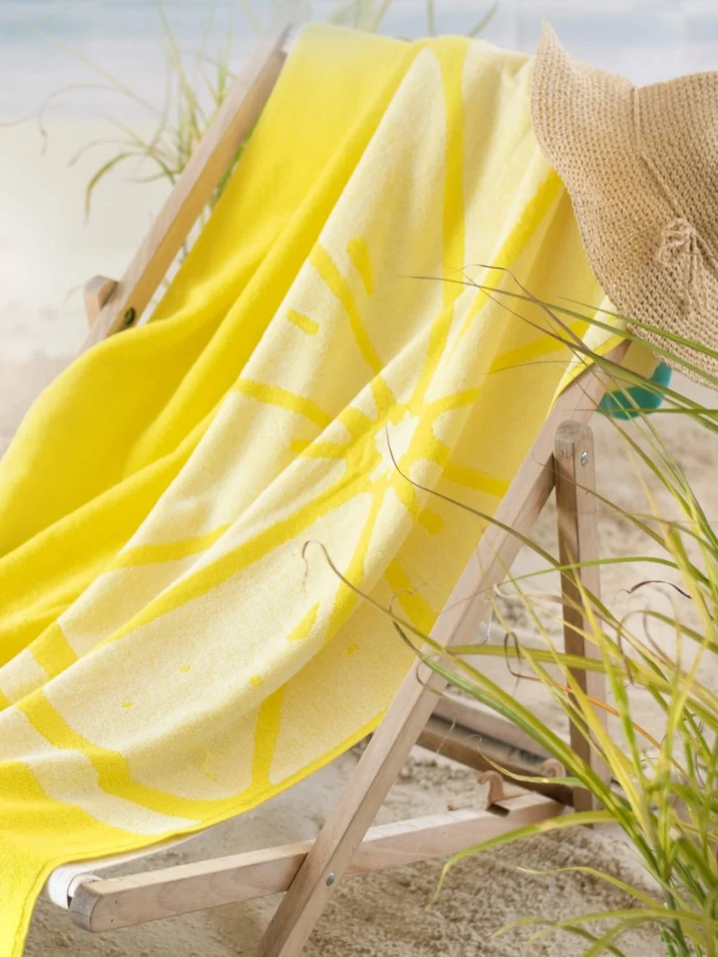 BEACH FRUIT Strandtörölköző (100cm×160cm) - Citrom - Image 5