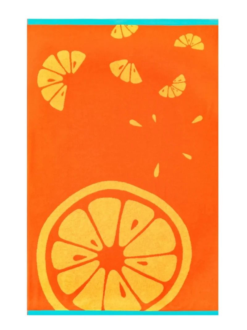 BEACH FRUIT Strandtörölköző (100cm×160cm) - Narancs