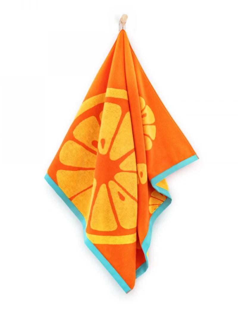 BEACH FRUIT Strandtörölköző (100cm×160cm) - Narancs - Image 2