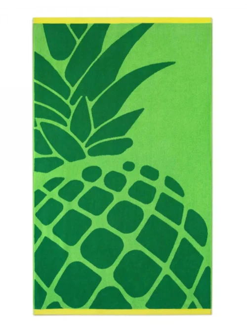 BEACH FRUIT Strandtörölköző (100cm×160cm) - Ananász