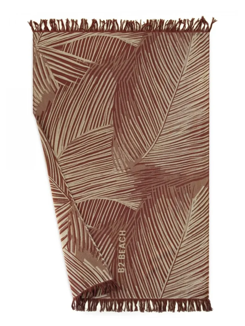 FOUTA Strandtörölköző (100cm×160cm) Pálmalevél - Bordó