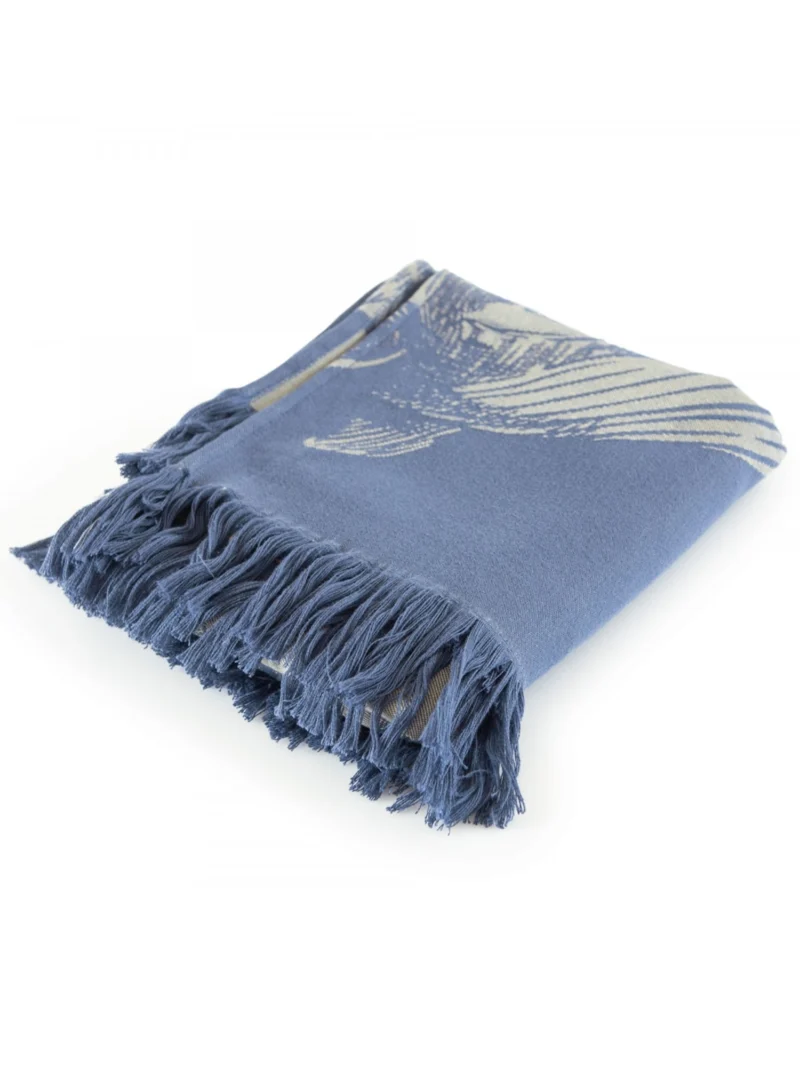 FOUTA Strandtörölköző (100cm×160cm) Halak - Kék - Image 3