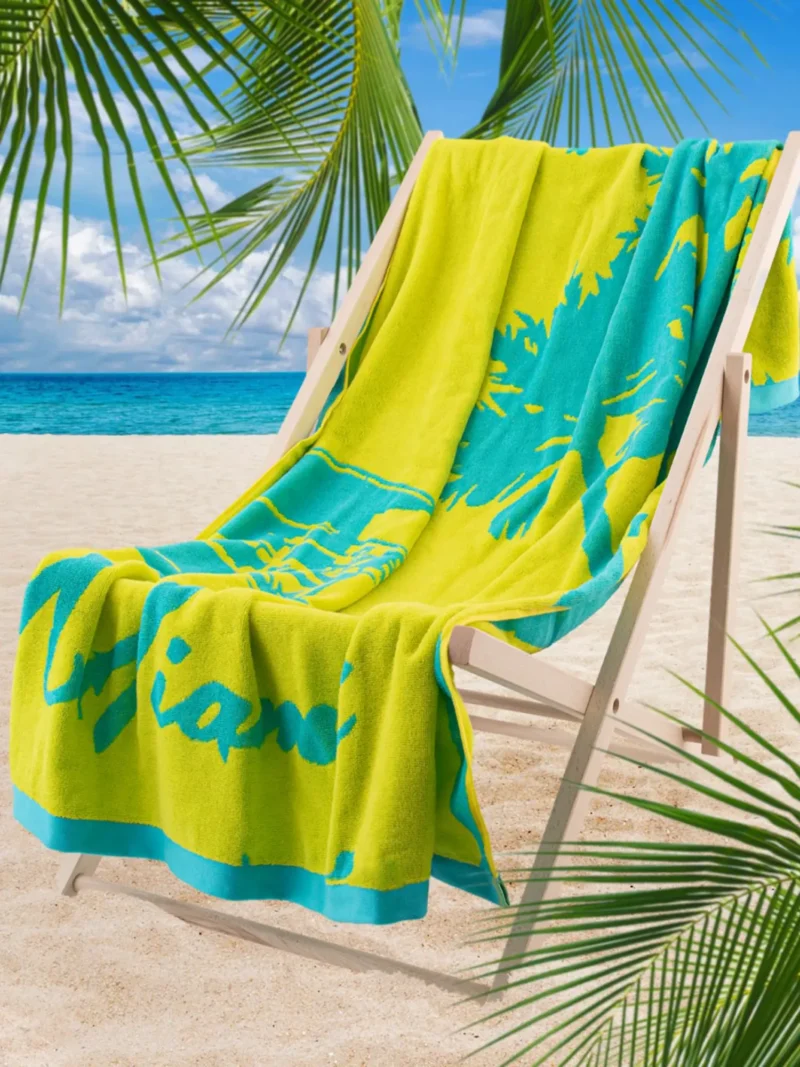 MIAMI Strandtörölköző (100cm x 160cm) - Sárga - Image 4
