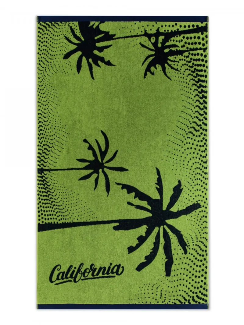 CALIFORNIA Strandtörölköző (100cm x 160cm) - Zöld