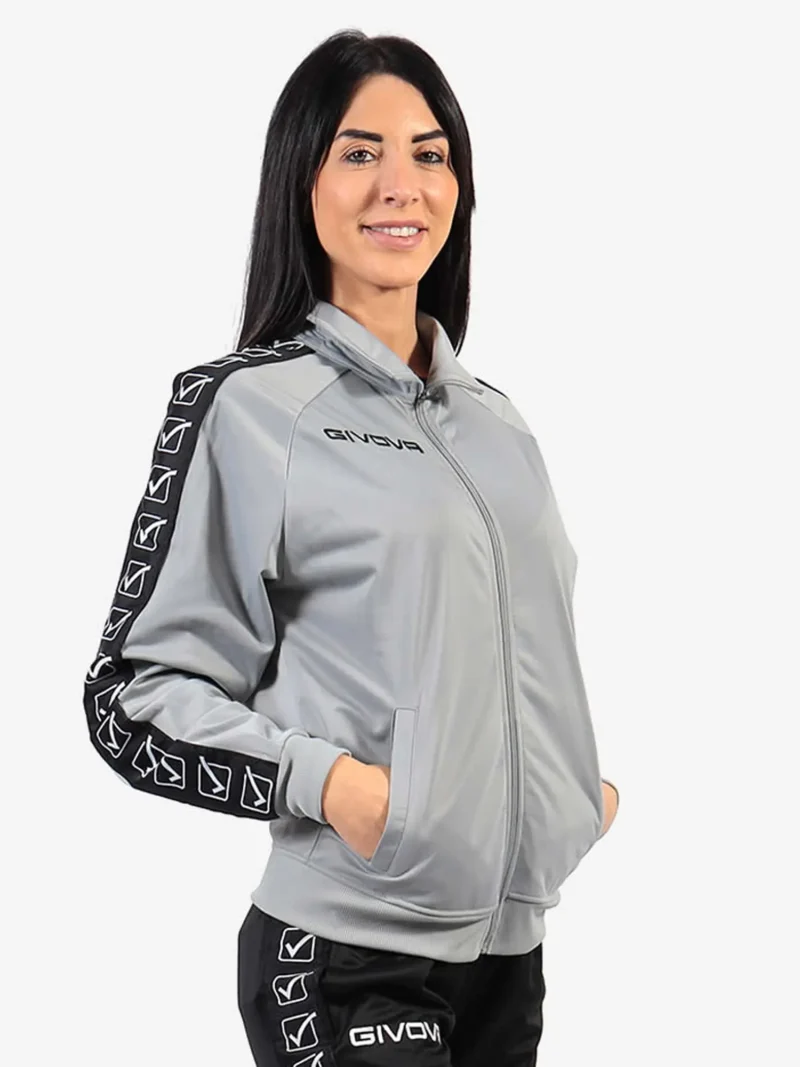 TRICOT BAND Uniszex melegítőfelső - Világosszürke - Image 3