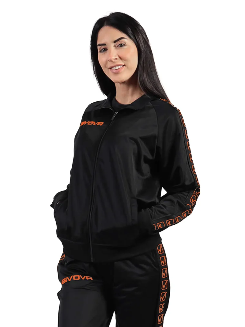 TRICOT BAND Uniszex melegítőfelső - Fekete / Rózsaszín - Image 4