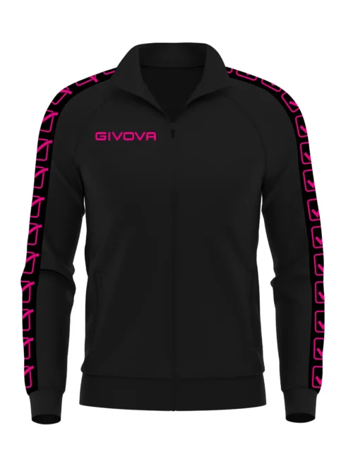 TRICOT BAND Uniszex melegítőfelső - Fekete / Rózsaszín - 2XL