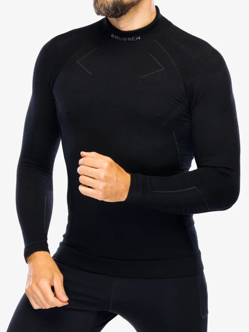 EXTREME MERINO Férfi merinó gyapjú aláöltözet felső - Fekete - Image 3