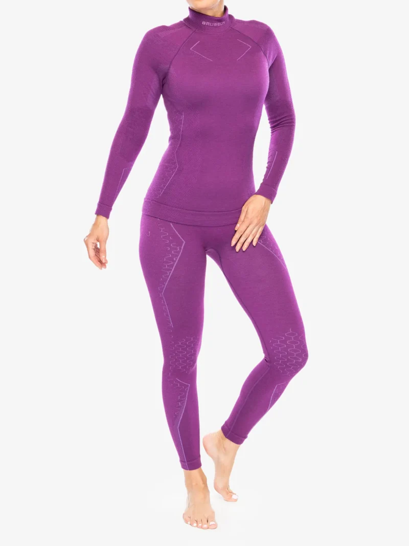 EXTREME MERINO Női merinó gyapjú aláöltözet felső - Bíbor - Image 8