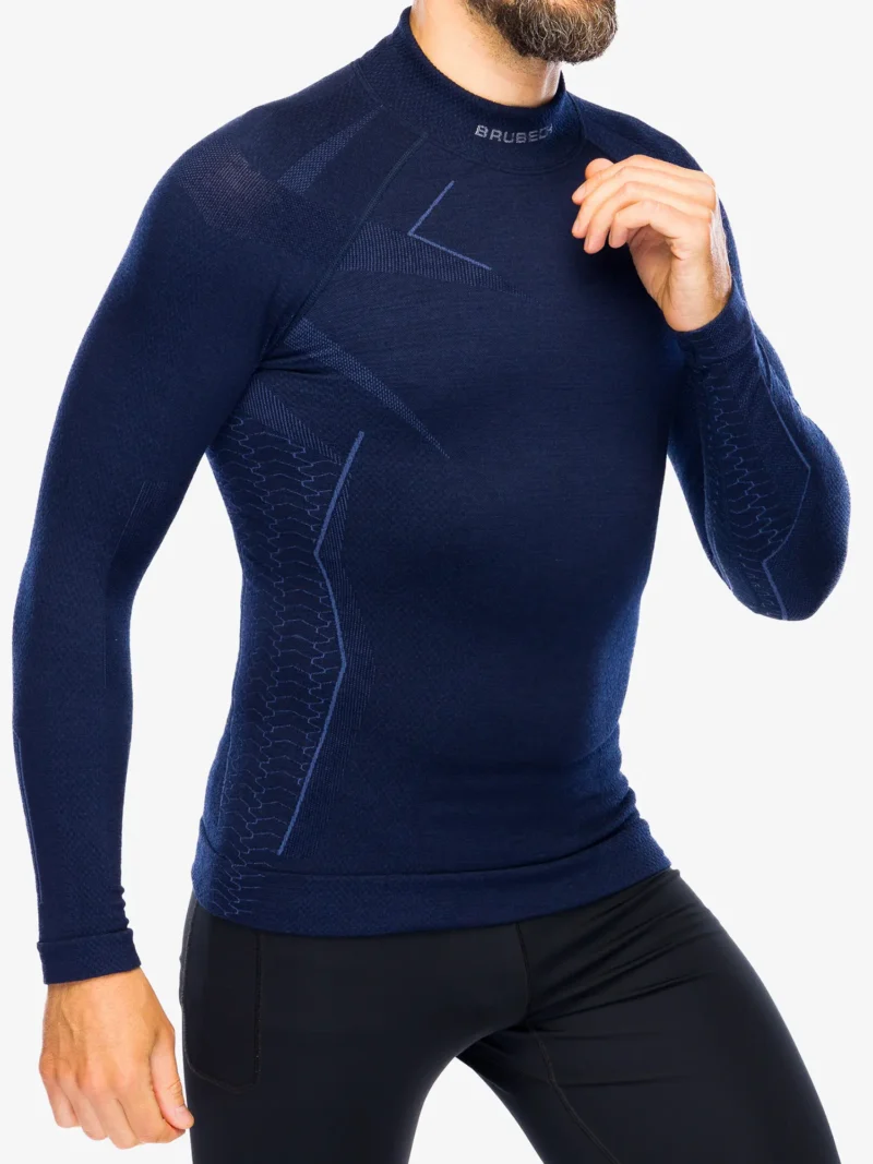 EXTREME MERINO Férfi merinó gyapjú aláöltözet felső - Sötétkék - Image 3