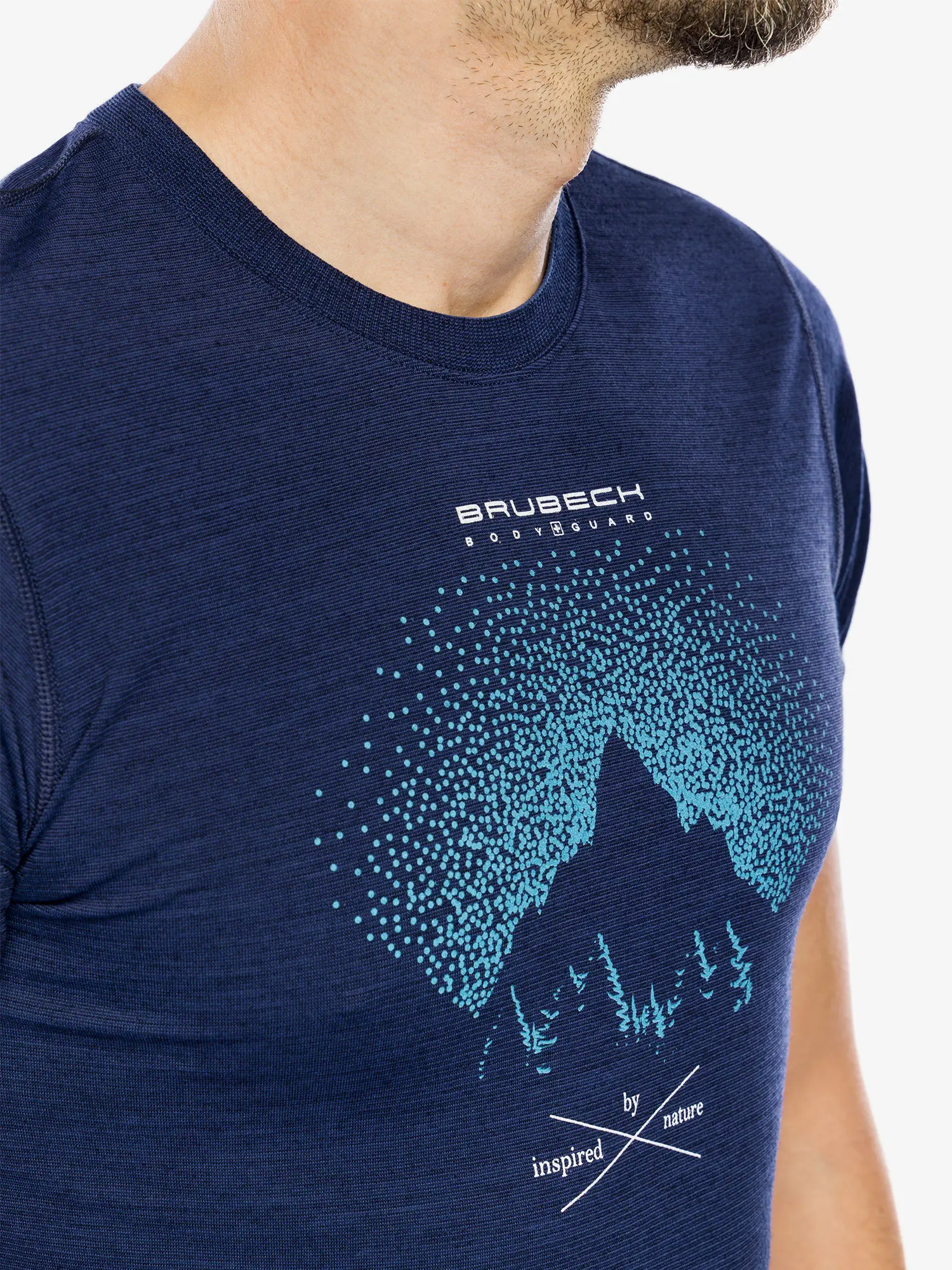 OUTDOOR WOOL PRO Férfi rövid ujjú merinó túrapóló - Sötétkék / Kék - Image 13