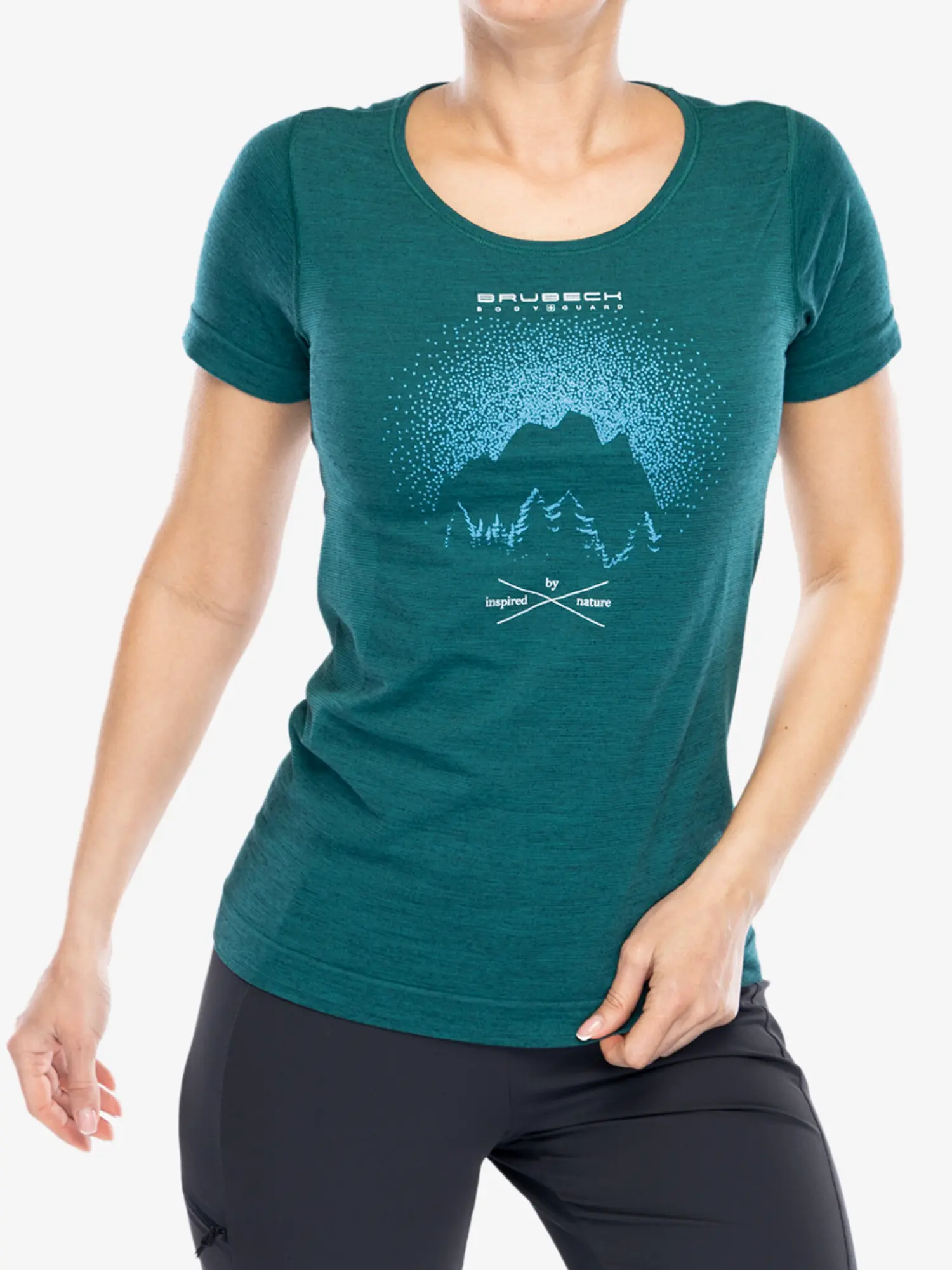 OUTDOOR WOOL PRO Női rövid ujjú merinó túrapóló – Türkiz / Kék 11 OUTDOOR WOOL PRO Női rövid ujjú merinó túrapóló - Türkiz / Kék - Image 8