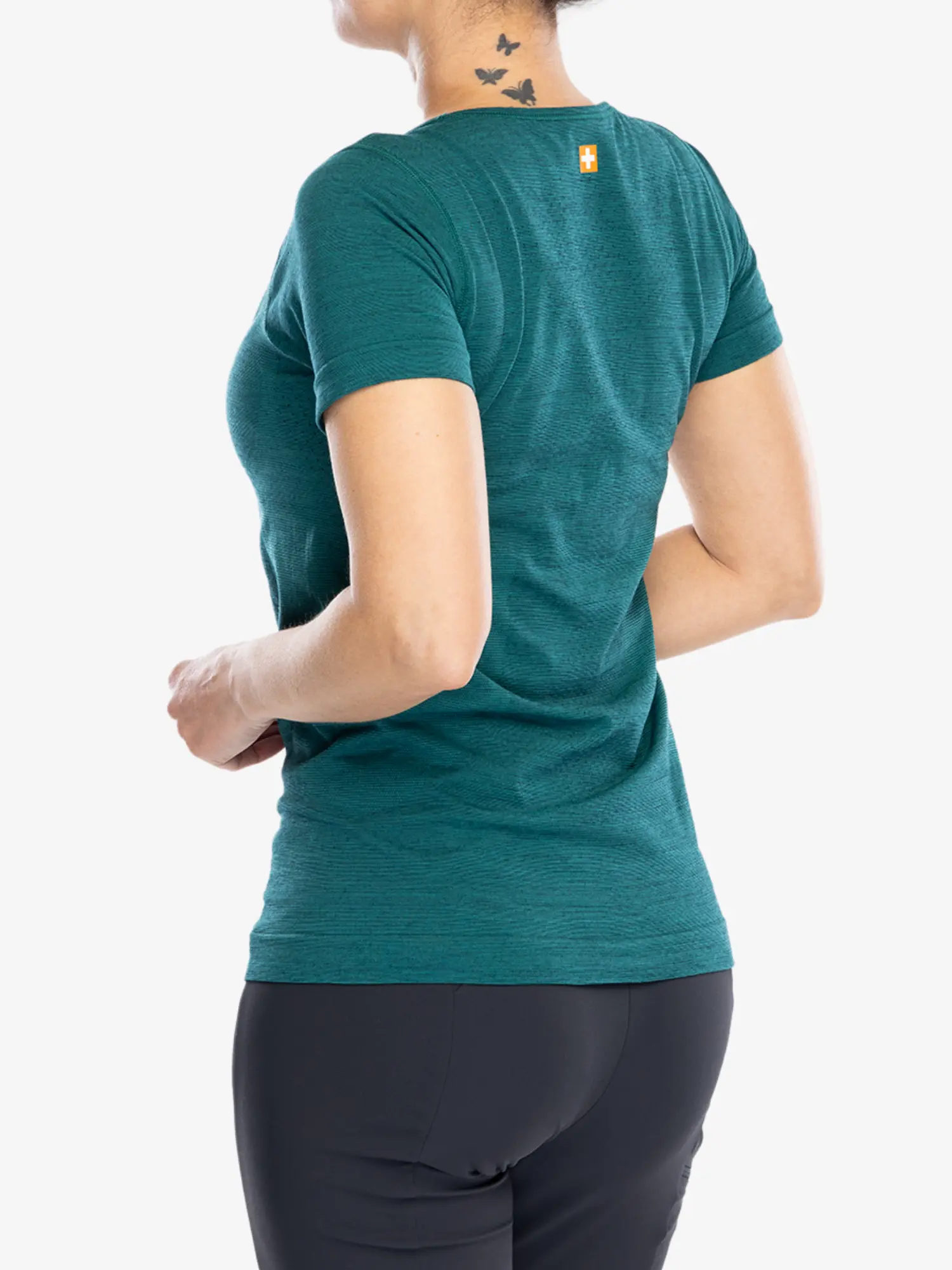 OUTDOOR WOOL PRO Női rövid ujjú merinó túrapóló – Türkiz / Kék 15 OUTDOOR WOOL PRO Női rövid ujjú merinó túrapóló - Türkiz / Kék - Image 12