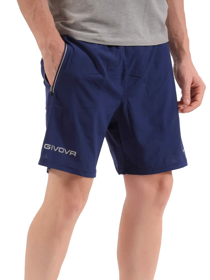 BERMUDA TOP Uniszex fitness rövidnadrág short - Sötétkék