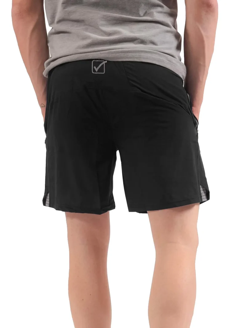 BERMUDA TOP Uniszex fitness rövidnadrág short - Fekete - Image 3