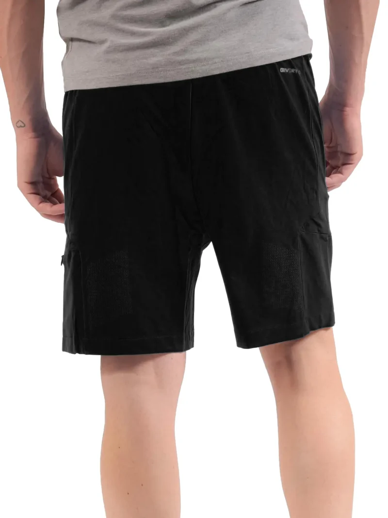 TECNICO Uniszex fitness rövidnadrág short - Fekete - Image 2
