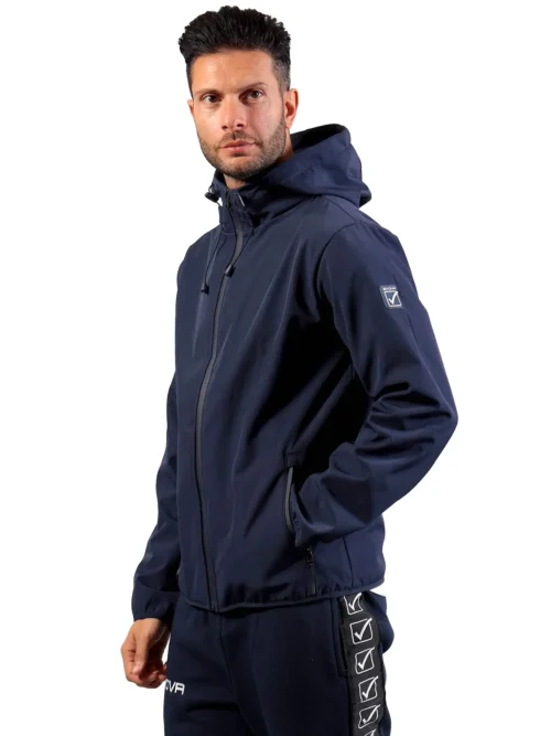 ADVENTURE SOFTSHELL Uniszex víz- és szélálló túradzseki - Sötétkék