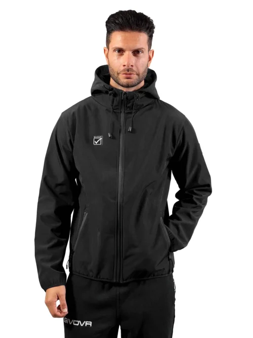 ADVENTURE SOFTSHELL Uniszex víz- és szélálló túradzseki - Fekete
