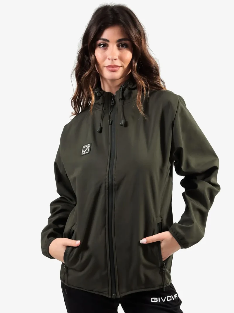 ADVENTURE SOFTSHELL Uniszex víz- és szélálló túradzseki - Khaki - Image 3