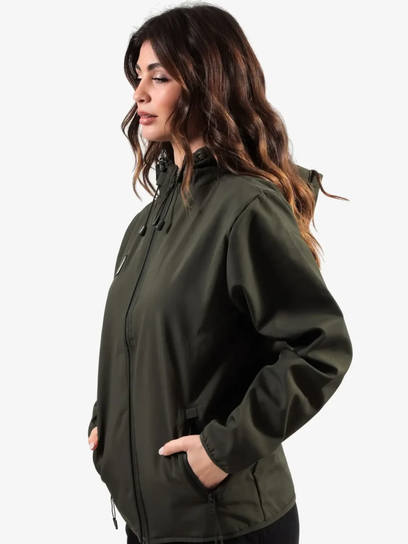 ADVENTURE SOFTSHELL Uniszex víz- és szélálló túradzseki - Khaki - Image 4