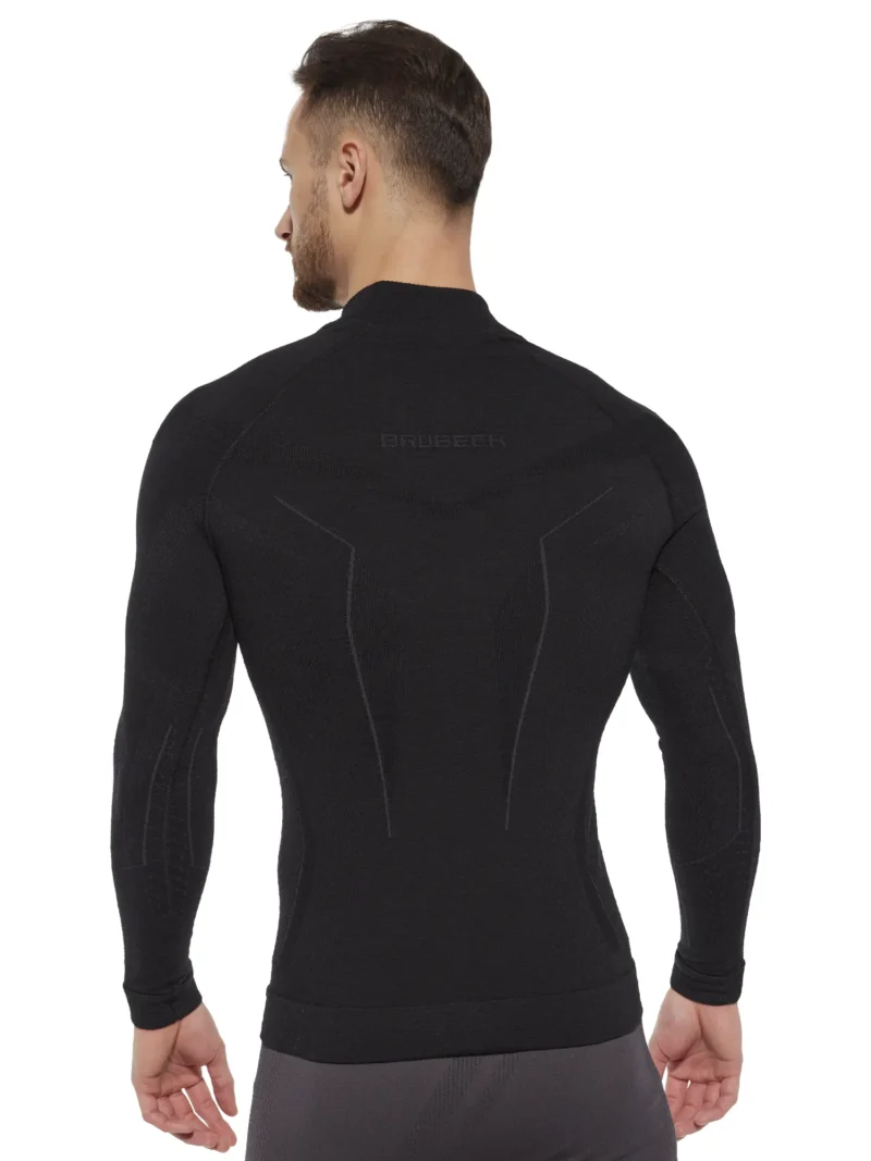 EXTREME MERINO Férfi merinó gyapjú aláöltözet felső - Fekete - Image 2