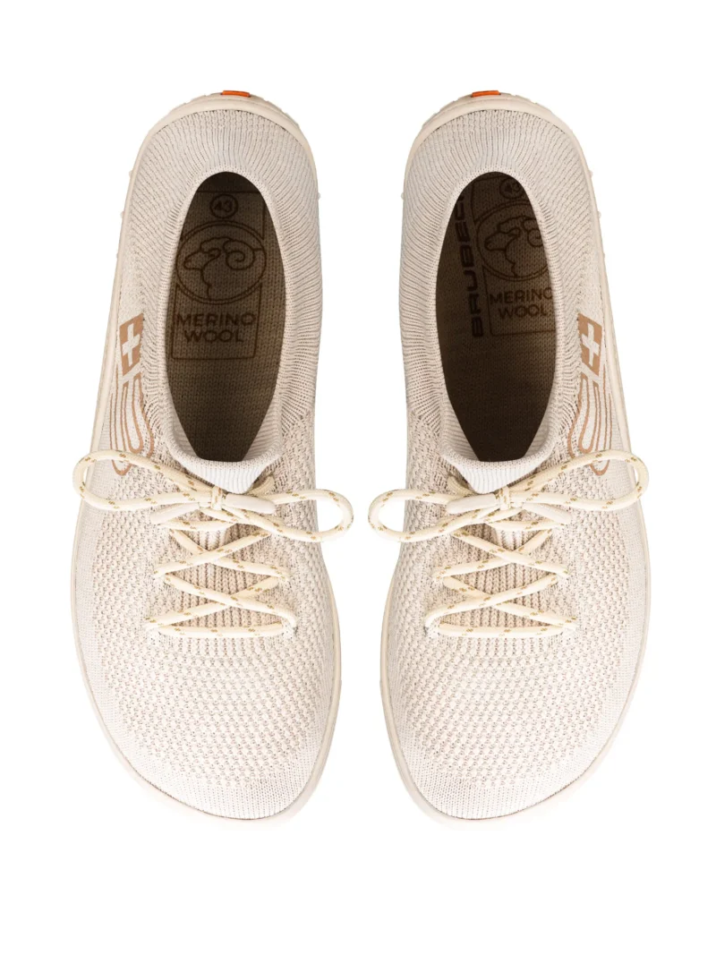 BAREFOOT 25' Férfi merinó gyapjú mezítlábas cipő - Krém - Image 6