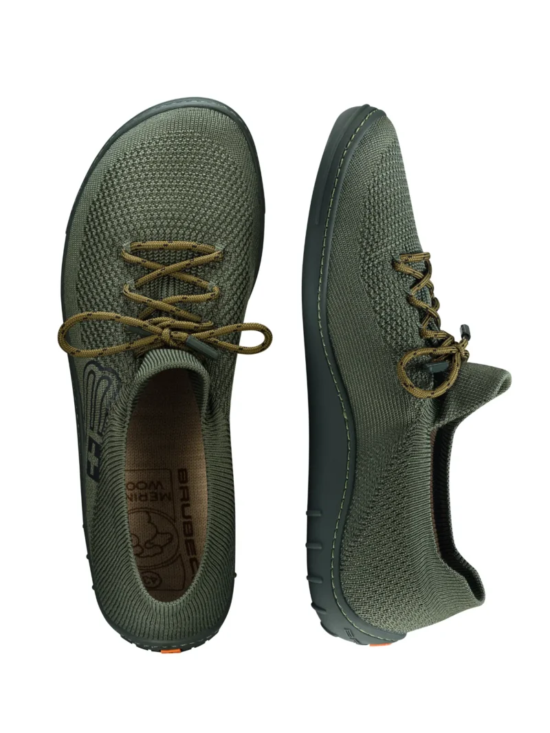 BAREFOOT 25' Férfi merinó gyapjú mezítlábas cipő - Khaki - Image 5