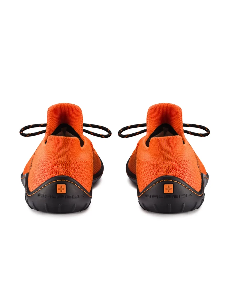 BAREFOOT 25' Női merinó gyapjú mezítlábas cipő - Narancs / Fekete - Image 4