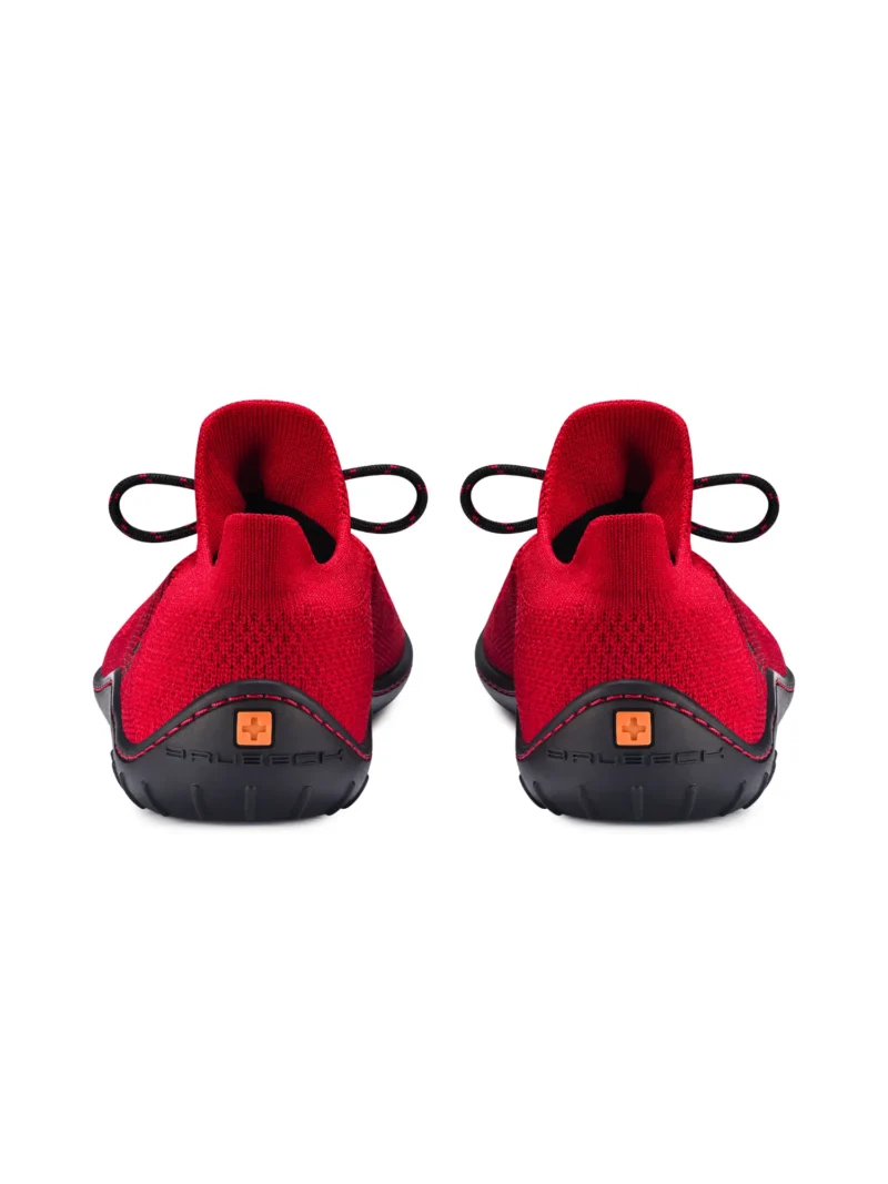 BAREFOOT 25' Női merinó gyapjú mezítlábas cipő - Piros / Fekete - Image 4