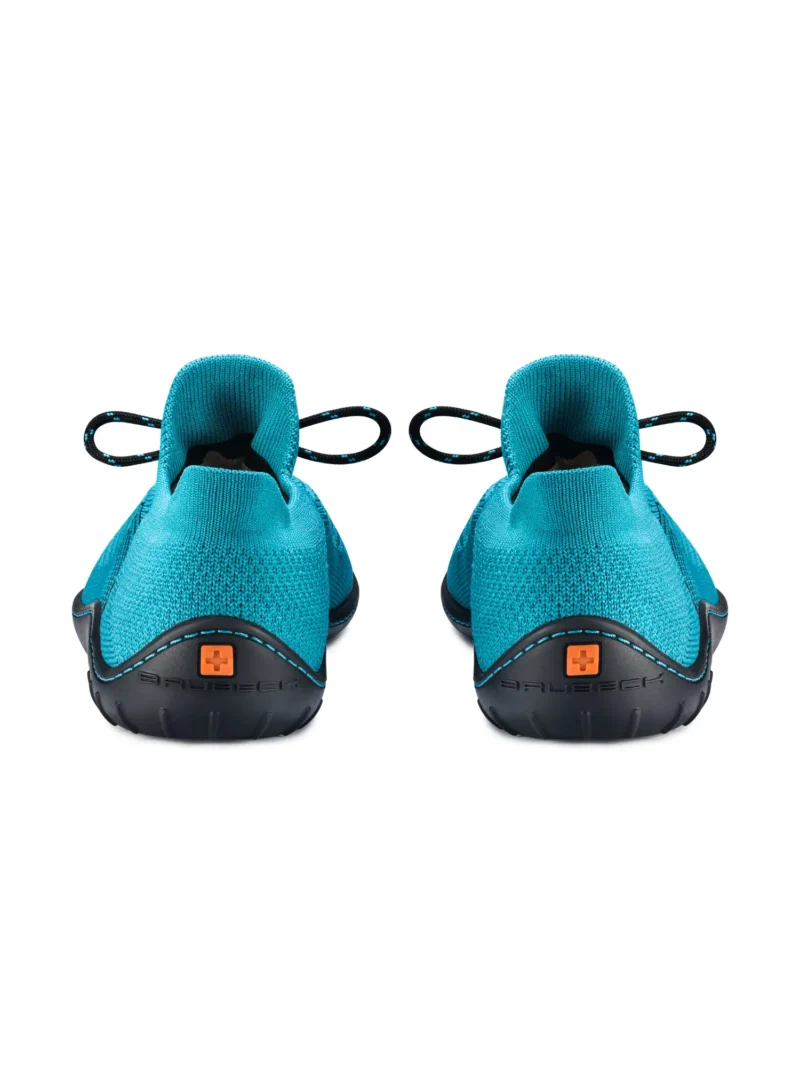 BAREFOOT 25' Női merinó gyapjú mezítlábas cipő - Türkiz / Fekete - Image 4