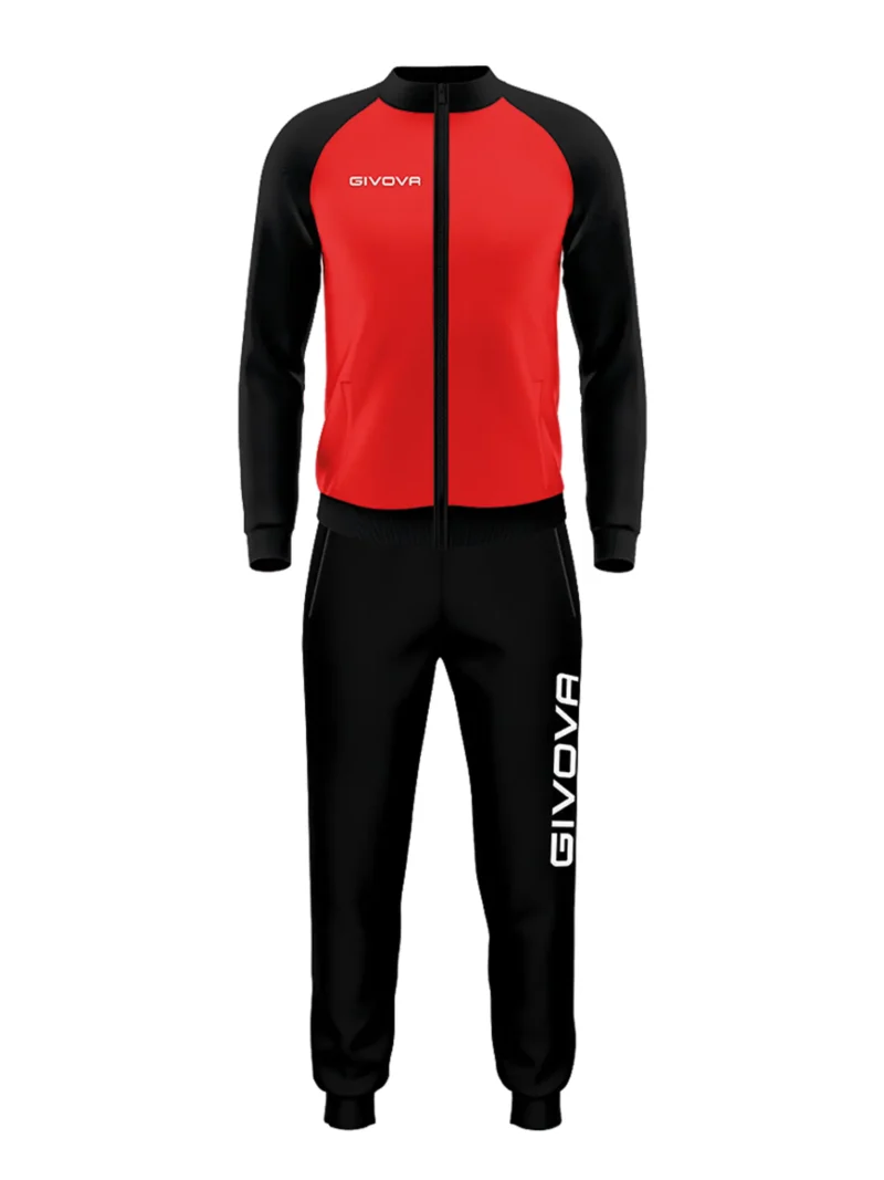 CUBA POLARFLEECE Uniszex melegítő szett - Piros / Fekete - Image 5