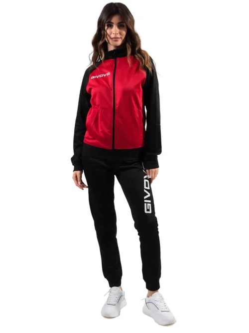 CUBA POLARFLEECE Uniszex melegítő szett - Piros / Fekete